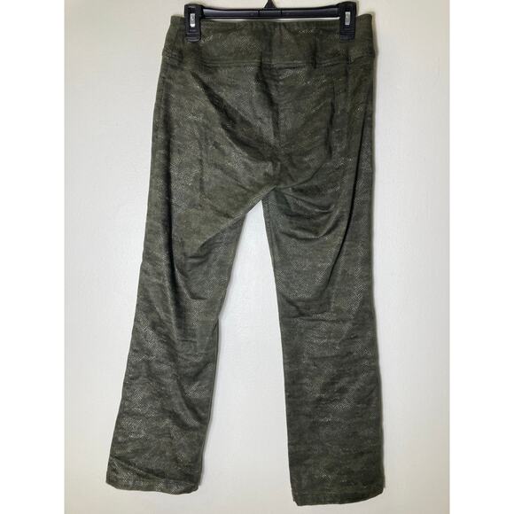 Elliot Lauren Dark Green Pull On Straight Leg Pants. Fabric has Stretch Sz 4 - Picture 2 of 2